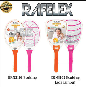 RAFELEX99 Raket nyamuk cas ERN3101 dan ERN3102 plus senter LED Ecoking