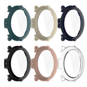 Smartwatch Bìa Shell Trường hợp với Phim kính cường lực cho hoạt động 2 miếng bảo vệ màn hình bọc phim scratchproof trường hợp