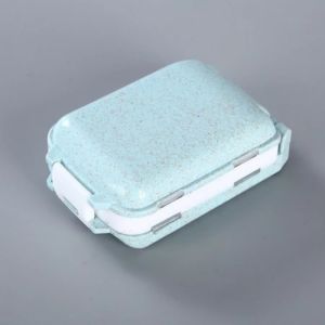 8 Divider Medicine Tablet Pill Folding Storage Box Clamshell Potion Box Duty Lightweight For Travel