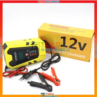 12V6A Pulse Auto Repair Mobil Moto Baterai Charger Intelligent Aki dengan LCD