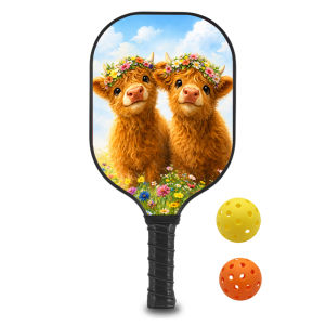 Lightweight Pickleball Paddle with Comfort Grip and Durable Fiberglass surface for Indoor/Outdoor sport racks ID 60625-1654451072