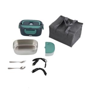 กล่องกล่องอาหารกลางวันไฟฟ้าเก็บความร้อนพื้นผิวกล่องสแตนเลสเหมาะสำหรับการตั้งค่าต่างๆ