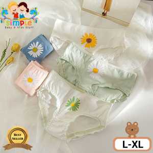 Celana Dalam Impor Remaja-Dewasa Simple Flower Bunga #6 Size L-XL / Celana Dalam Wanita Nyaman Dipakai