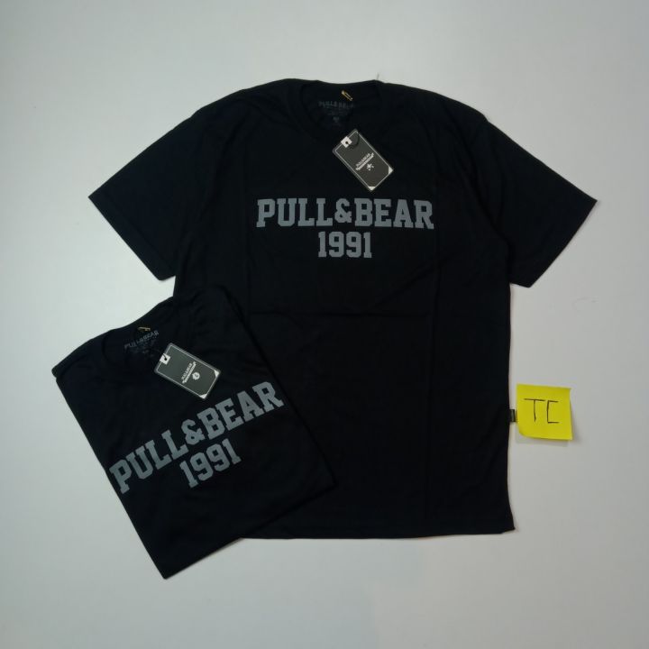 Kaos Pull Bear Baju Kaos Pakaian Pria Lengan Pendek Simpel