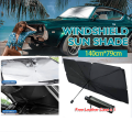Car Sun Shade Foldable Sunshade Umbrella Front and Rear Windshield Sunshade Sunscreen Insulation Sunshade Retractable. 