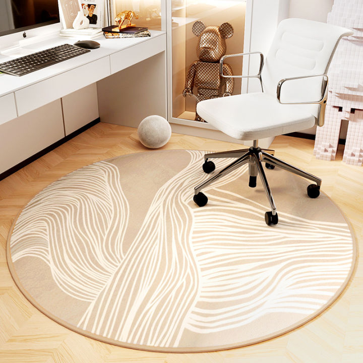 Round Rug Under Desk Rolling Chair On Rug Office Chair Mat, Non