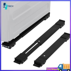 [Vktech] 24 Wheel Refrigerator Base Mount Extendable Kitchen Organizer for Efficient Storage in Kitchen and Bathroom