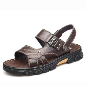 Free Shipping MenS Sandals New Summer Styles PU Beach Sandals Versatile Breathable Sandals And Slippers For Men
