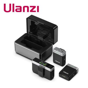 Ulanzi U-Mic AM18 Wireless Microphone Dual Lavalier Mic for DSLR Smartphone Camera Live Interview Video Sound Recording