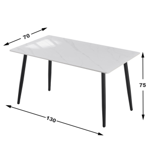 120CM/130CM Dining tablesintered stone table and chairs 2025 new household small apartment dining table square tablesimple table