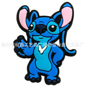 Cute Stitch Series Croc Charms PVC Soft rubber garden shoes DIY Decorative buckle shoe buckle set
