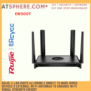 RUIJIE 4 LAN ports wired devices 2 external Wi-Fi antennas to enhance Wi-Fi signal strength EW300T