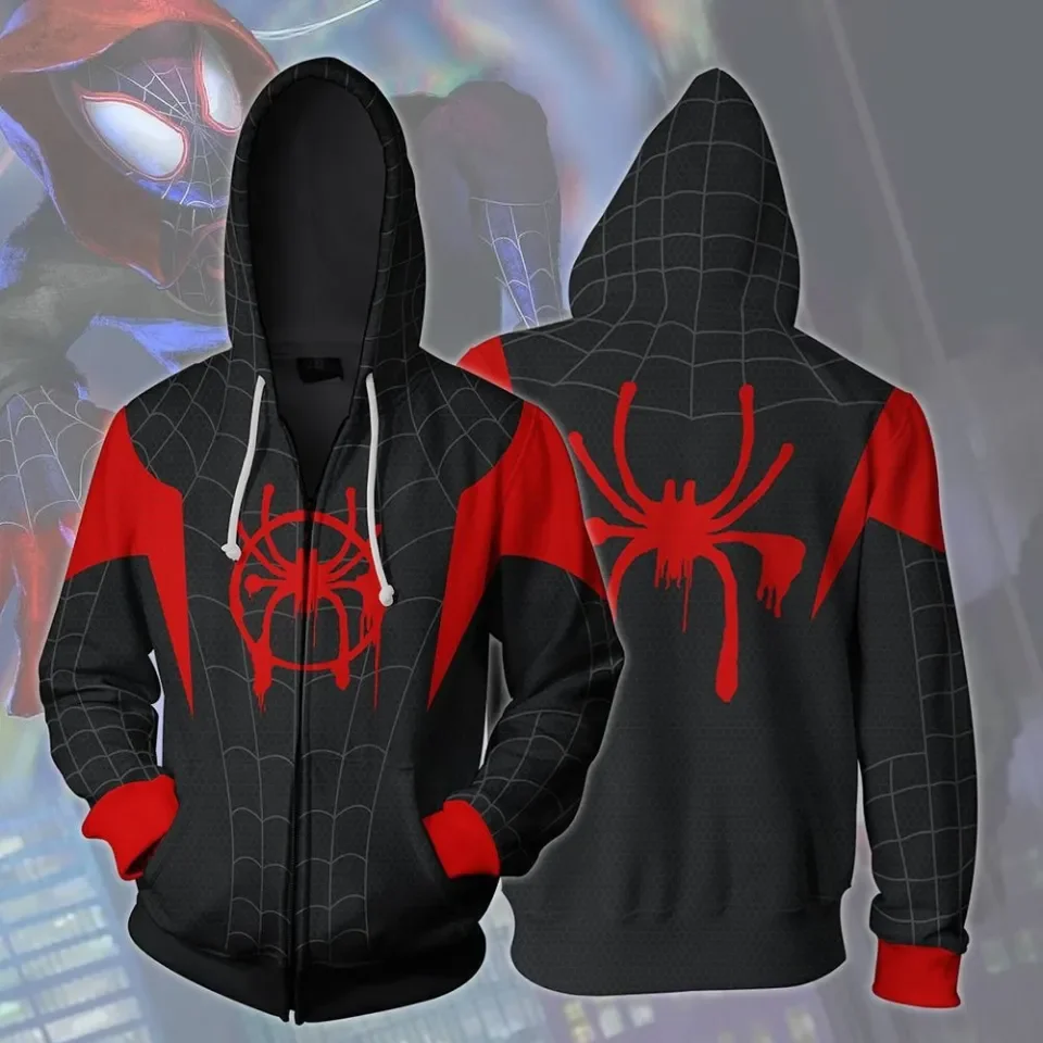 ❈✟ Spiderman Costume Adult Miles Morales Spider Man Jacket For Men Gwen  Stacy Women Spiderman Across The Spider Verse Cosplay | Lazada PH