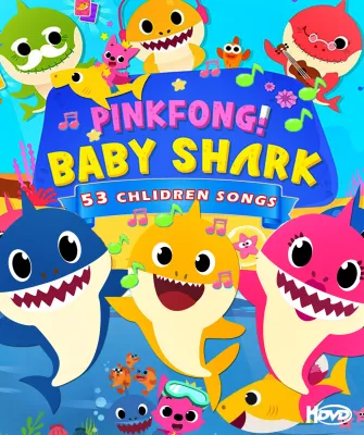 DVD Baby Shark 53 Children Video Songs ALL