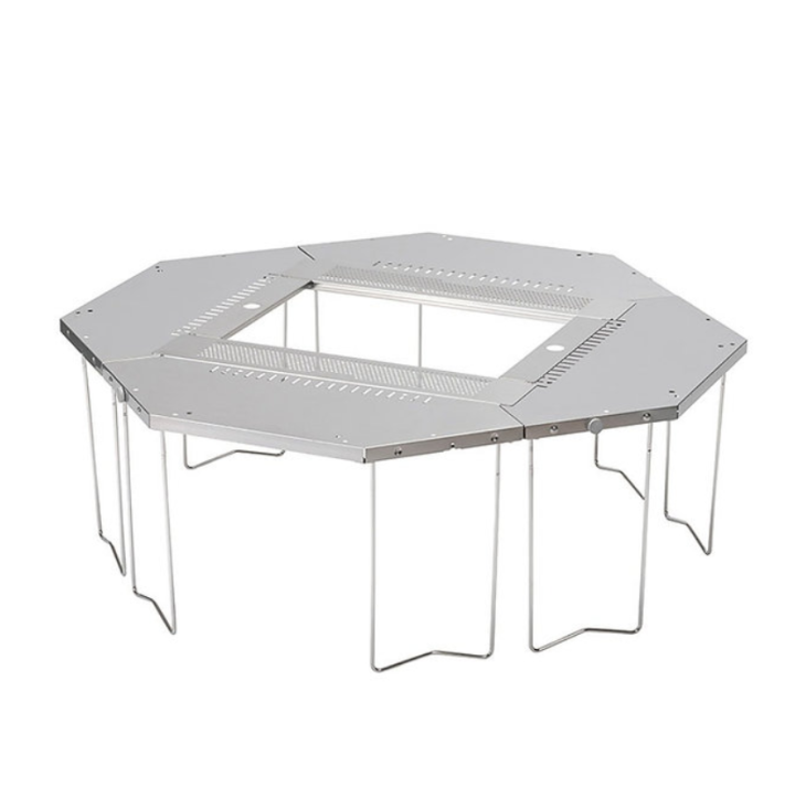 Snow Peak Limited Fes AU23 Jikaro Fire Ring Table 2-Unit Bridge