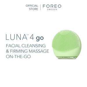 FOREO LUNA 4 Go Face Cleansing Brush & Firming Face Massager - Simple Skin Care Tools | Perfect for Travel Size | For All Skin Types