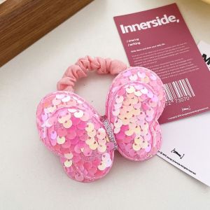 ALENADAY - Ikat Rambut Korea Kupu Kupu Payet Cincin Tali kunciran Cepol Anak Perempuan Lucu ACC24