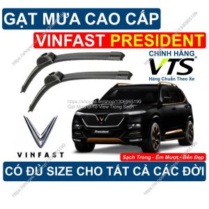 Gạt Mưa Kính Lái Vinfast President Cặp Gạt Mưa Kính Lái Cho Các Dòng Xe Vinfast President Đủ Size Các Đời President