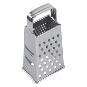 4 Side Vegetable Grater Nonrust Steel Flat Handle Design Dishwasher Safe Durable Kitchen Tool For Slicing Shredding
