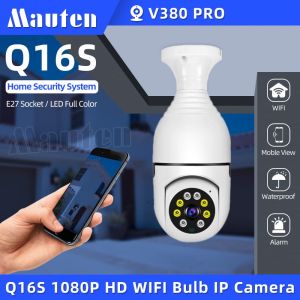 🎁ผลิตภัณฑ์ดั้งเดิม + Gratis Ongkir🎁Mauten V380 PRO Q16S HD 1080P Smart WIFI E27กล้องไอพีกล้องในร่ม/กลางแจ้งความปลอดภัยในบ้าน