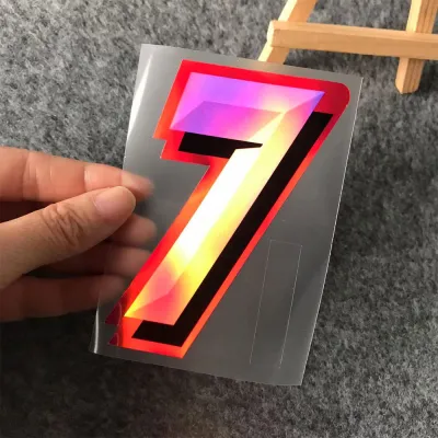 Motorcycle Racing Number Stickers DIY Refit Reflective Sticker Car Styling Three-dimensional Realistic Motorcycle Head Laser Decals