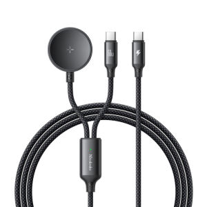 Mcdodo New Charger Mini Size White Color Wireless Magnetic Low Heating Stable Charging For Apple Watch/ Galaxy Watch