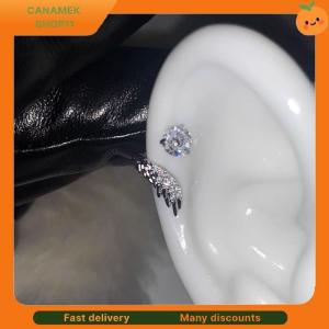 ❣️❣️❣️ 2Pcs Versatile Exquisite Shiny Wing Ear Bone Nail For Women Fashion Personalized Piercing Earrings Jewelry Accessories Gifts
