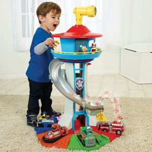 [COD] Paw Patrol toys Medium Watch Tower kids toys Musical toys brain game Birthday Gift