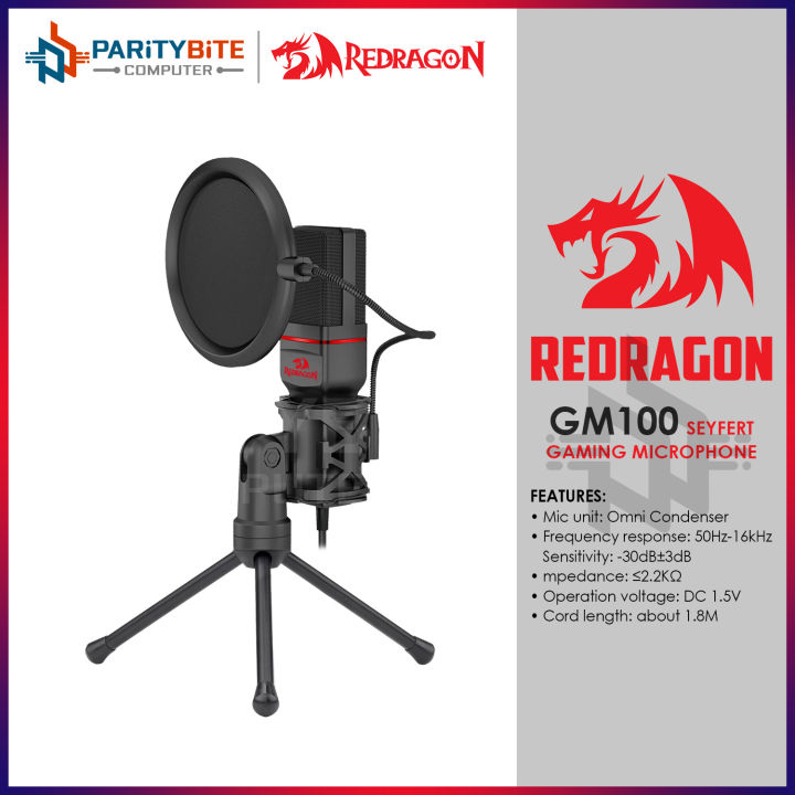 Redragon SEYFERT GM100 Gaming Stream Microphone | Lazada PH