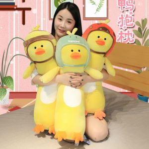 Gấu Bông Con Vịt Vàng Vịt Đội Mũ Bảo Hiểm Cute Gấu Bông Cao Cấp