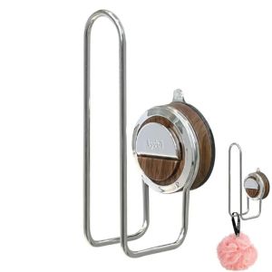 RBJ4 Multi Functional Suction Cup Bathroom Hook Seamless Wall Mounted Bathroom Adhesive Hook Porch Coat Hook No-punch Headband Storage Rack Household