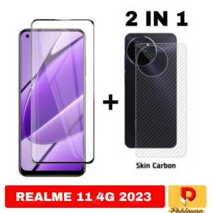 PROMO PAKET 2 INC 1 Tempered Glass REALME 11 4G 2023 / REALME C51 NFC / REALME C53 NFC / REALME C55 NFC / REALME 10 4G / REALME C33 2022 Anti Gores Kaca Screen Protector