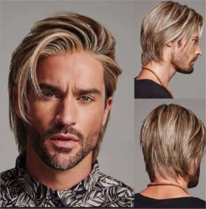 New mens ebay wish Amazon cross-border e-commerce mens retro style wig foreign trade Europe and the United States wig