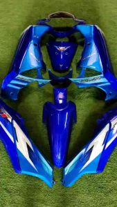 ชุดสีเวฟ125iบังลม สีน้ำเงินตัดฟ้า(14ชิ้น)