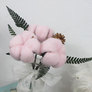 Houseeker Gói Hoa Khô Thủ Công Bằng Vải Bông Đơn Dài Sang Trọng Đạo Cụ Chụp Hoa Với Bó Hoa Tự Làm