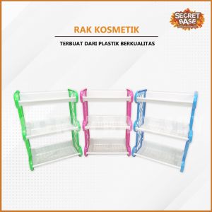 RAK KOSMETIK 3 SUSUN - Rak Mini Serbaguna Multifungsi / Rak Bubmu / Rak Alat Tulis