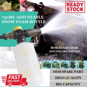 [READY STOCK] 750ML ADJUSTABLE SNOW FOAM BOTTLE FOR BOSCH AQUATAK 100 110 120 125 130 & AQT33-10 33-11 35-12 37-13 42-13 45-14X HIGH PRESSURE CLEANER WATERJET ADJUSTABLE SOAP BOTTLE SABUN BOTOL