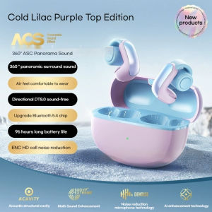 ZNW หูฟังแบบคลิปออนไฮเทคใหม่360 ° หูฟังเสียงรอบทิศทางแบบพาโนรามาลดเสียงรบกวนหูฟังหูฟังบลูทูธไร้สายมีความสะดวกสบายในการสวมใส่ต่างหูแบบหนีบสำหรับเล่นกีฬาที่ใช้งานได้ยาวนาน