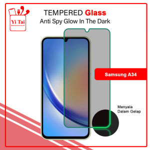 YITAI - Glow In The Dark Tempered Glass Spy Samsung A34 A54 A7 2018