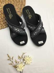 sandal wedges wanita tl silang motif napajo rajut terbaru 2023