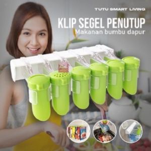 TUTU KLIP SEGEL PENUTUP MAKANAN BUMBU DAPUR KEMASAN SNACK FOOD SEALER