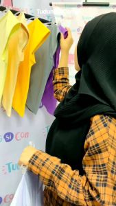 Tudung sekolah rendah & menengah warna Putih sejuk & selesa