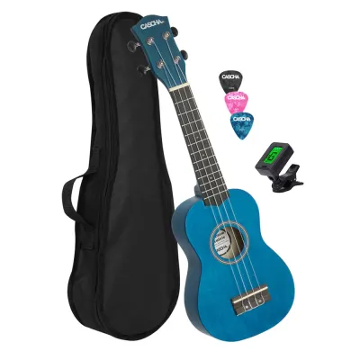 21 Inch Soprano Ukulele Beginner Starter Black Color Italy Aquila String Linden body High quality-152c4c8b