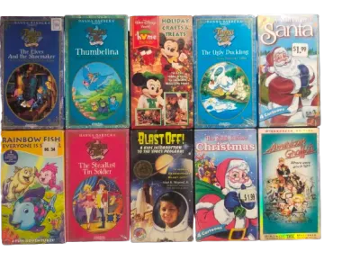 Sealed and Original VHS Tapes of Childrens All Time Favorites