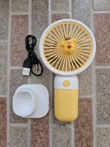 Kipas Angin Mini Genggam Bentuk Bunga Rechargeable USB Kipas Angin Mini Cute Karakter Portable Cute Mini Handheld Fan