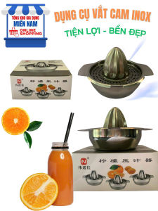 Vắt Cam Inox Cao Cấp Có Hộp - Dụng Cụ Ép Cam Chanh Bằng Tay Tiện Lợi Bền Đẹp