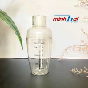 Bình Lắc Shaker INOX I Nhựa Dày. Dụng cụ Pha Chế Cocktail Trà Sữa. Bình lắc nhưa có vạch chia định lượng nhựa trong suốt bên trong