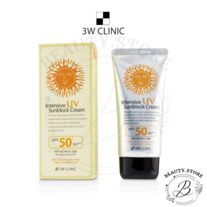 3W CLINIC Intensive UV Sunblock Cream 70ml SPF50 + PA +++ [Beauty]