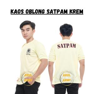 BAJU KAOS SECURITY SATPAM KREM SERAGAM SETELAN SATPAM KREM  SECURITY SATPAM KREM COKLAT TERBARU