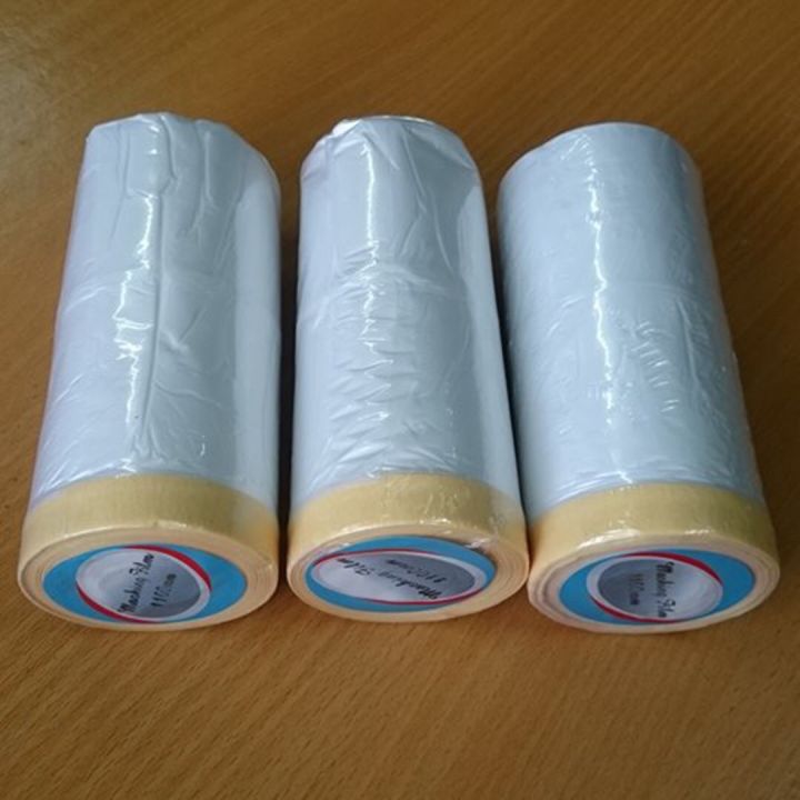 BĂNG KEO (MÀNG BỌC) NILON CHE CHẮN BỤI, SƠN LOẠI 1.1 m*20m (4 CUỘN ...